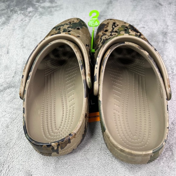 Crocs Classic‎ Camo Clogs Mens 7 / Womens 9 Veil Abstract Green Hunting NWOT - Picture 5 of 7